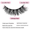 10 Pairs 4A042#3D Multi-Layered Black Stem Thai False Eyelashes for Light, Messy, Cross-Style European and American Stage Makeup