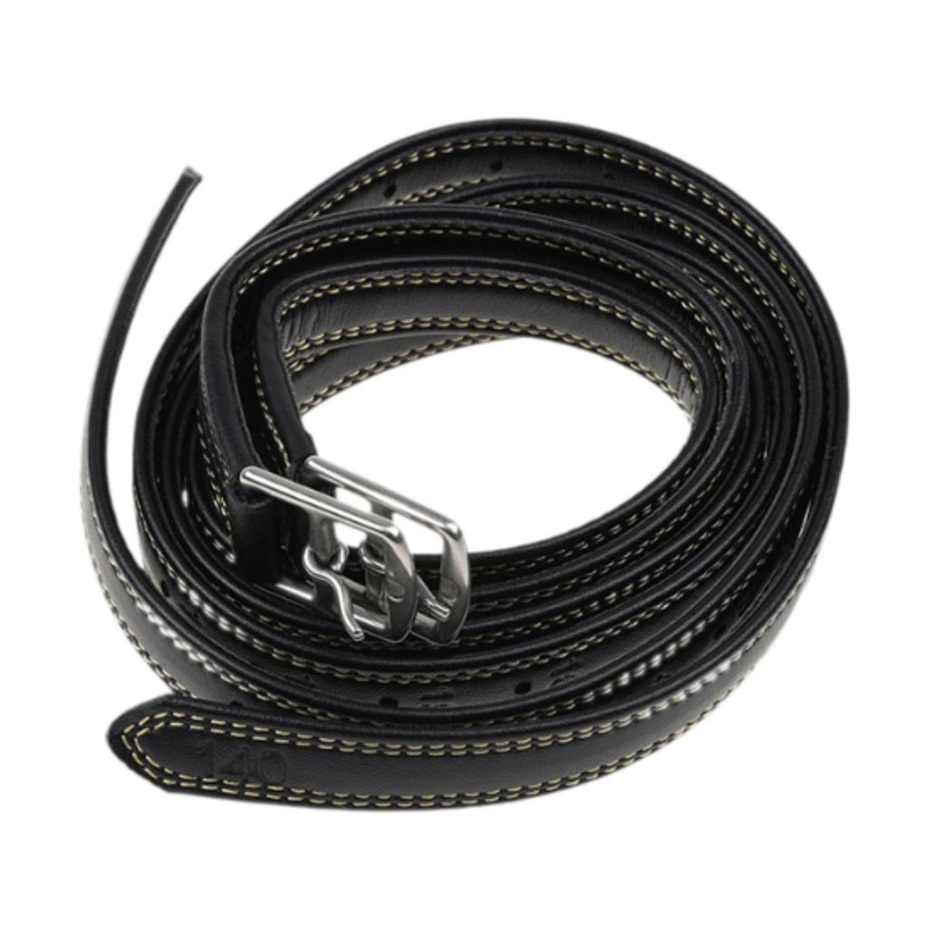 2Pcs Stirrup Leathers Equestrian Gear 1.35 M Length Supplies Premium Horse Riding Equipment with Stainless Steel Buckles