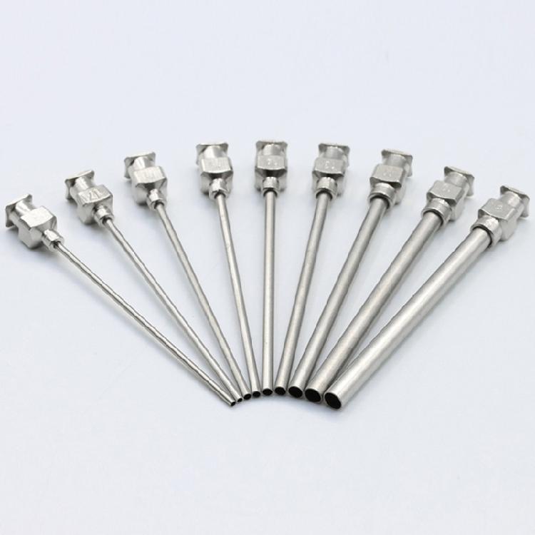 Pack of 12 Long Lastingly Stainless Steel Needle 50mm for Accurate Adhesive Dispensing with Enhancing Flows In DIY Projects