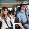 2/4pcs Car Seat Belt Adjuster PU Leather Black Seat Belt Protection Limiter Child Comfortable Clip Anti-stretching Fixed H5E3