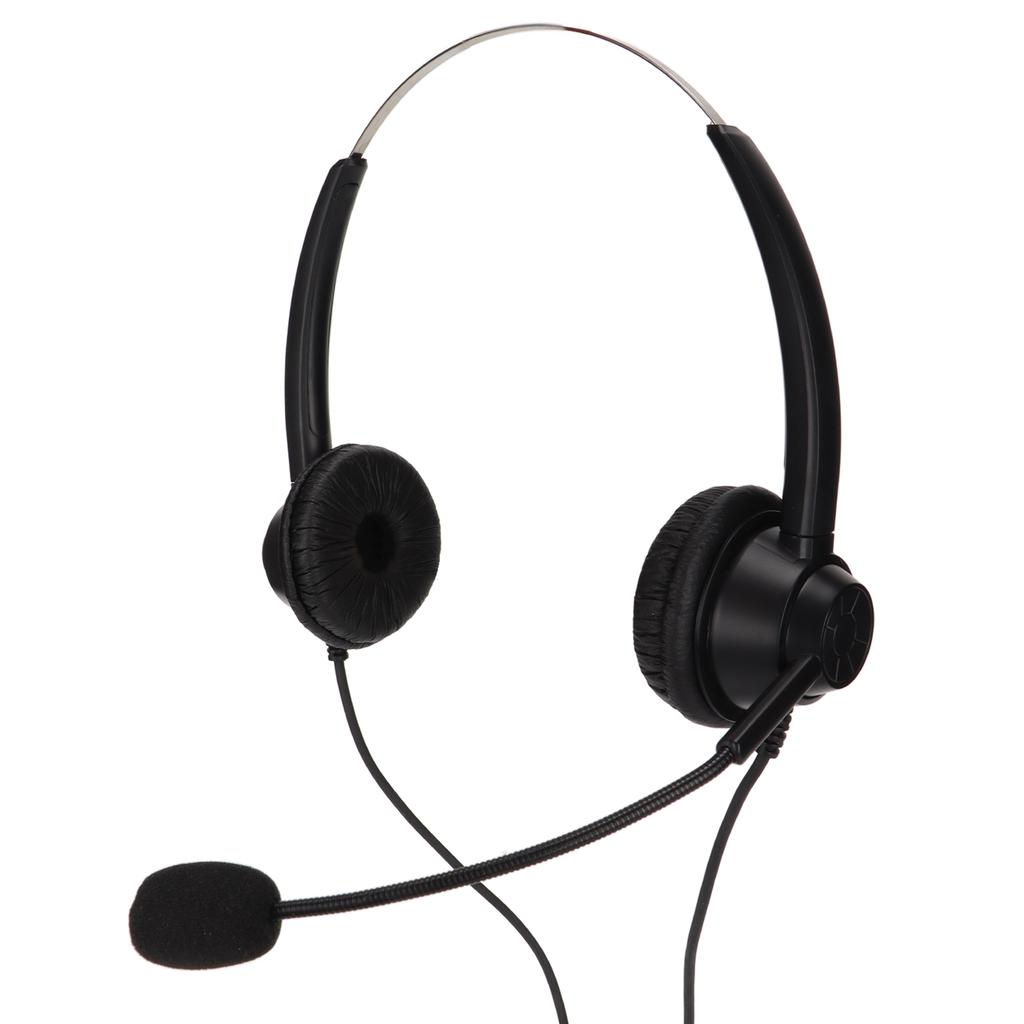 H360D‑3.5‑U901 Binaurales Business-Headset 3,5-mm-USB-Office-Headset Unterstützt Lautstärkeregelung des Lautsprechers Mikrofon und Lautstärkemute
