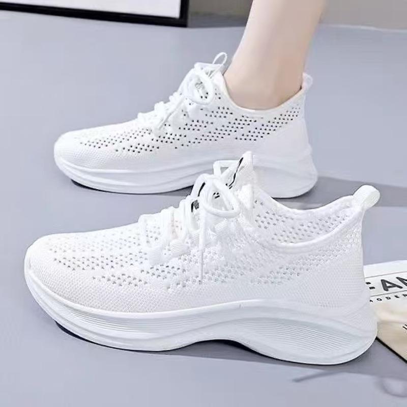 Summer mesh mesh shoes ultra-light sports shoes hollow thick-soled breathable explosion running shoes soft-soled breathable