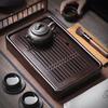 Elegant Solid Wood Tea Tray with Water Management