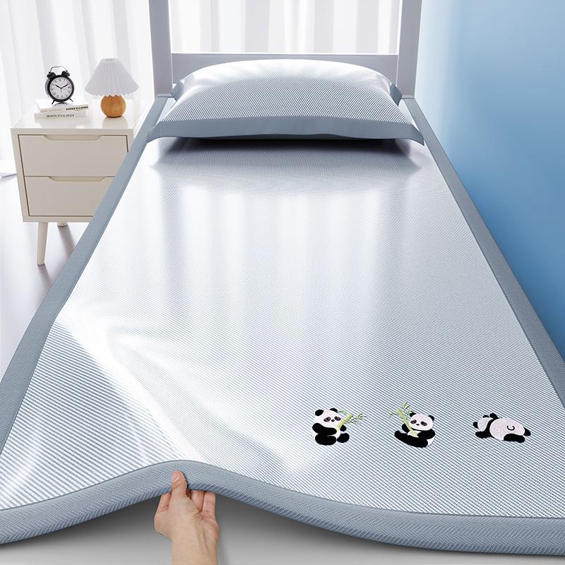 

Cartoon Ice Silk Cooling Mat 2026 New, Washable Soft Summer Sheet for Dorm Home, Multiple Sizes Ideal for Hot Weather 0.9x2.0m +1 Pillowcase