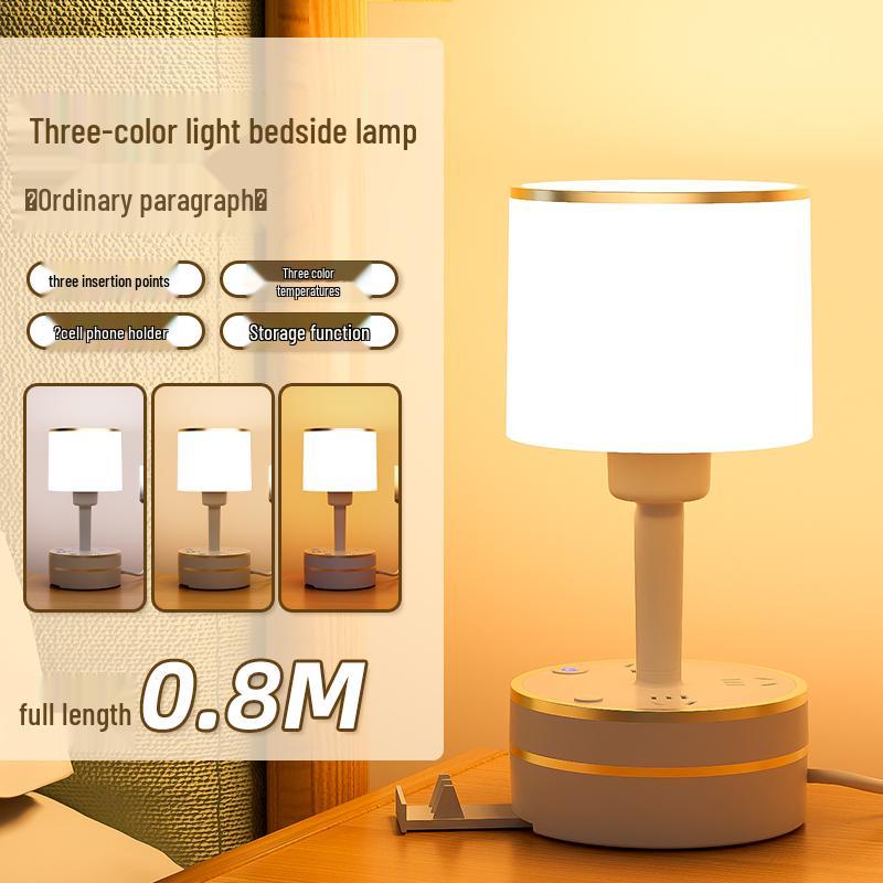 Compact Luxury Night Lamp for Bedroom - Modern Bedside Sleep and Breastfeeding Light
