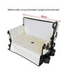 Multifunctional Camping Wagon Cart Convertible To Sofa & Trailer, with 360° Wheels,  Folding Trolley for Outdoor Camping, Picnic