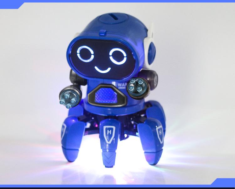 Electric Cartoon Dancing Octopus Toy with Music & Lights for Kids