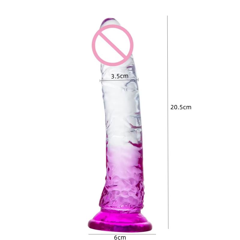 Transparent Realistic Dildo Jelly Penis Suction Cup Dildo Female Masturbator Clitoral Stimulator Big Dick Lesbian Sex Toys