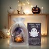 Pockets Hug Ghost Miniature Figurine with Motivational Card Figure Sculpture for Halloween Christmas Loved Ones and Friends