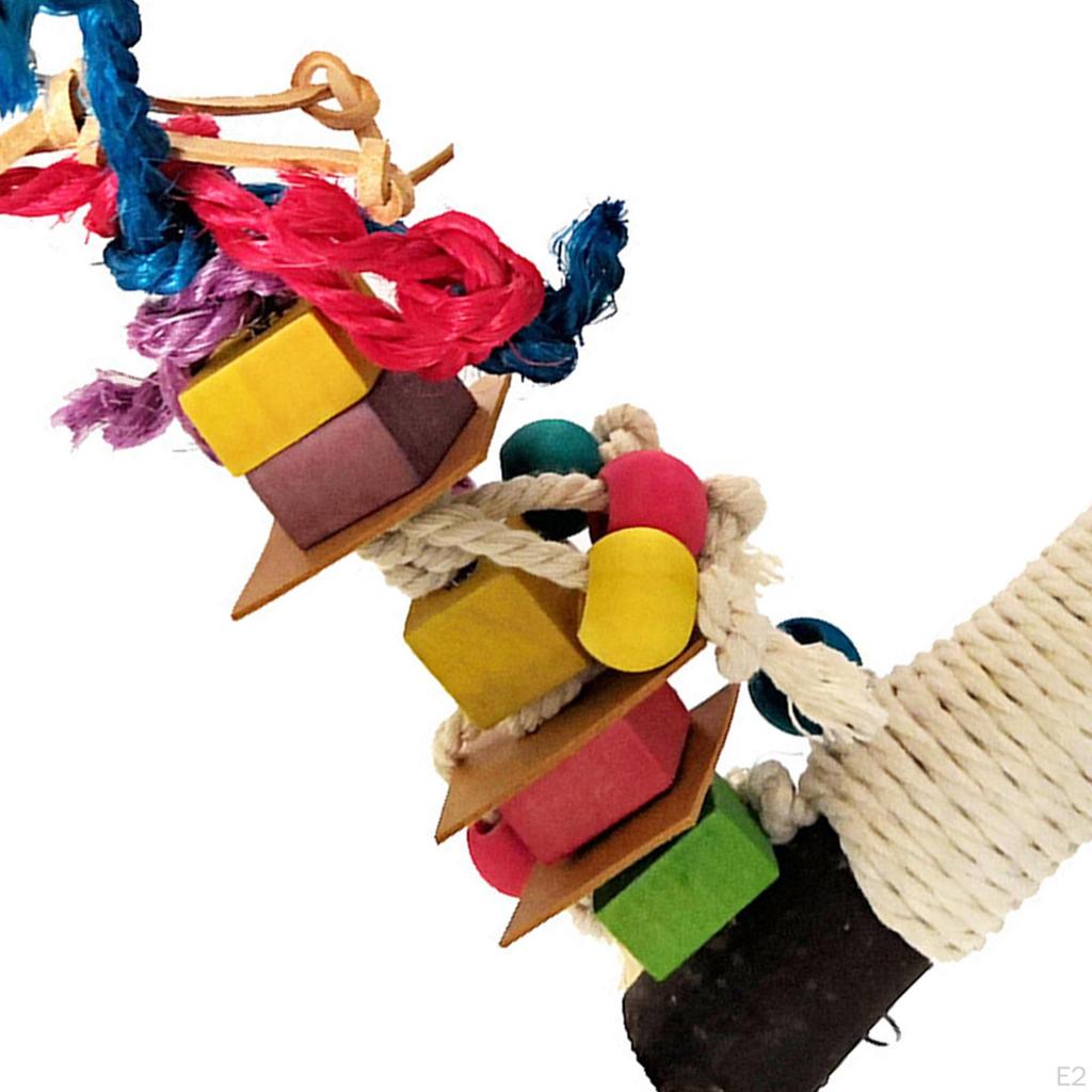 ing Toy Bite Resistance Cage Hanging s Macaws Small Parakeets Encourages Foot Exercise