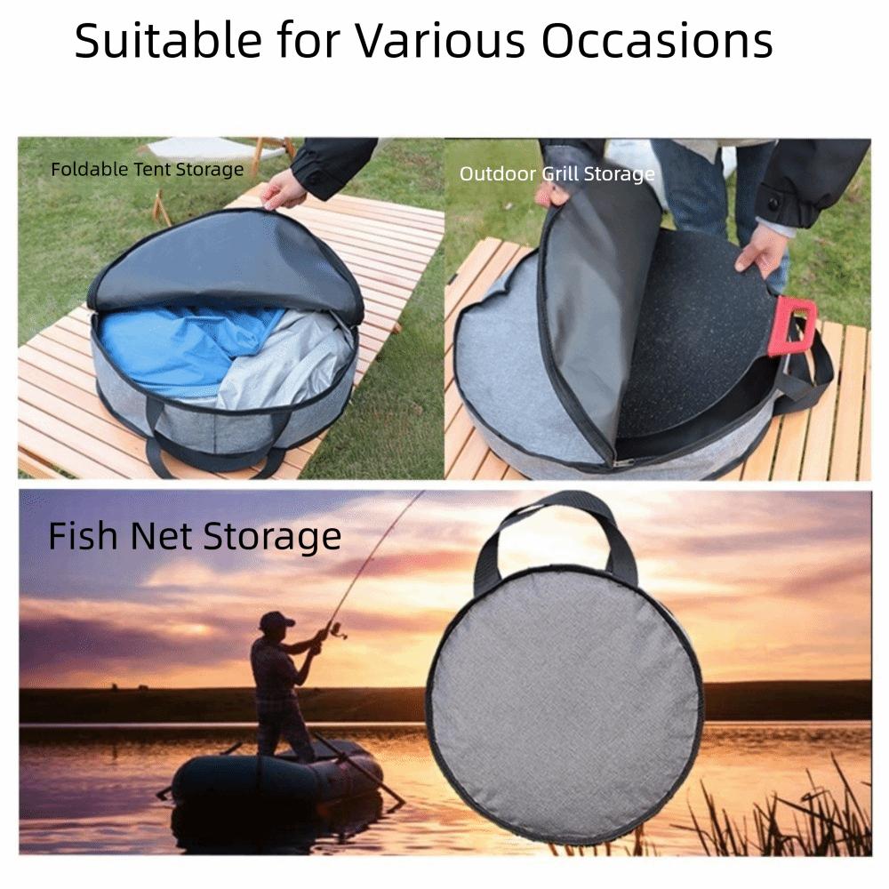 Multi-Functional Storage Bag Round Handheld Plate Bag New Household Organizer  Cam Tent