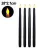 3/6 Stück LED Flammenlose elektronische Kerzen Batteriebetriebene Kegel langes Kerzenlicht für Party Hochzeit Heimdekoration Blinkende Lampe