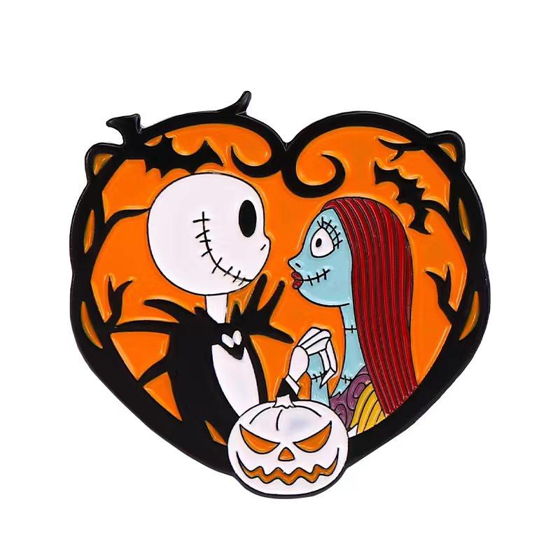 Drop Processed Oil Brooch Stylish Gothic Witch Pin Halloween Theme European And American Style