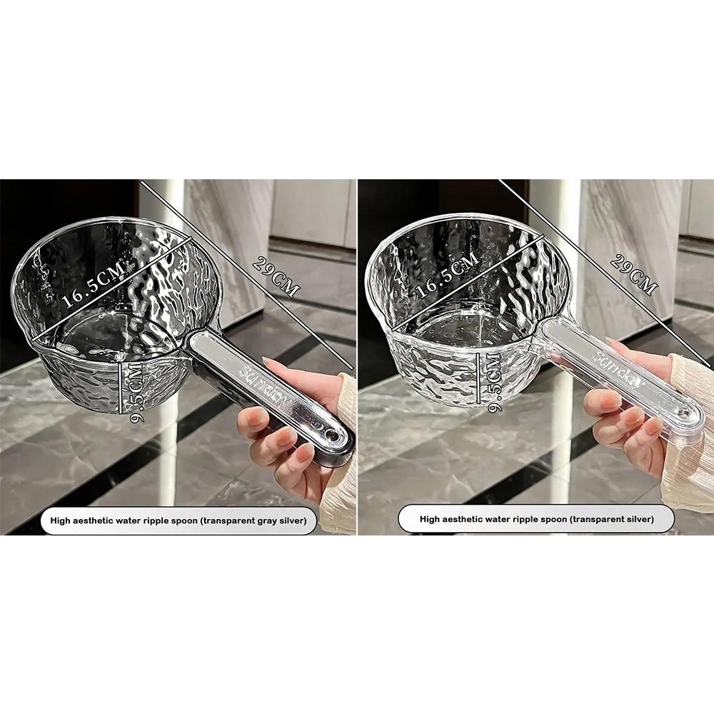 Transparent Dipper Water Ladle PET Bathing Spoon Durable Watering Flowers Spoon Kitchen Gadgets