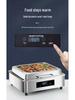 Stainless Steel Electric Buffet Chafing Dish - Smart Self-Service Warmer with Transparent Insulation for Hotel Breakfasts
