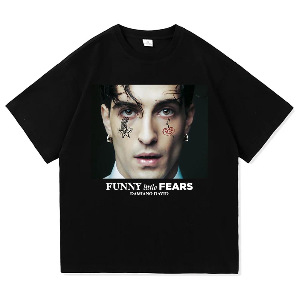

Дамиано Давид Забавные Маленькие Страхи Женская Футболка Харадзюку Эстетика Футболка На Следующее Лето Высокое Качество Винтажные Футболки Рубашки S