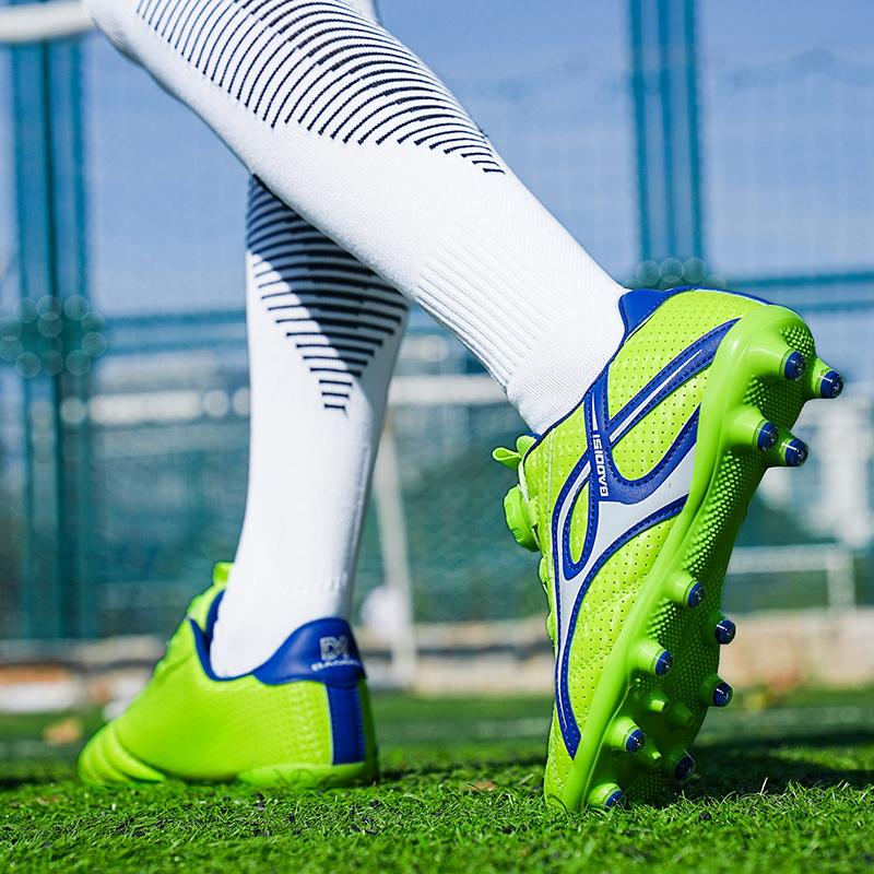 Kids Soccer Shoes Society TF/FG School Football Boots Cleats Grass Sneakers Boy Girl Outdoor Athletic Training Sports Footwear Size 28-39