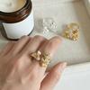 Adjustable Chinese-style Ring Elegant Open Ring New Floral Stacking Ring Gift Giving