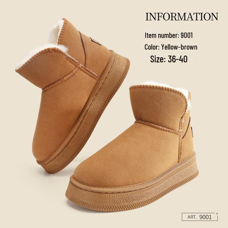 

Женские водонепроницаемые зимние ботинки - зимняя коллекция 2024 года, теплая бархатная подкладка, толстая подошва, нескользящая, одежда для активного отдыха 40