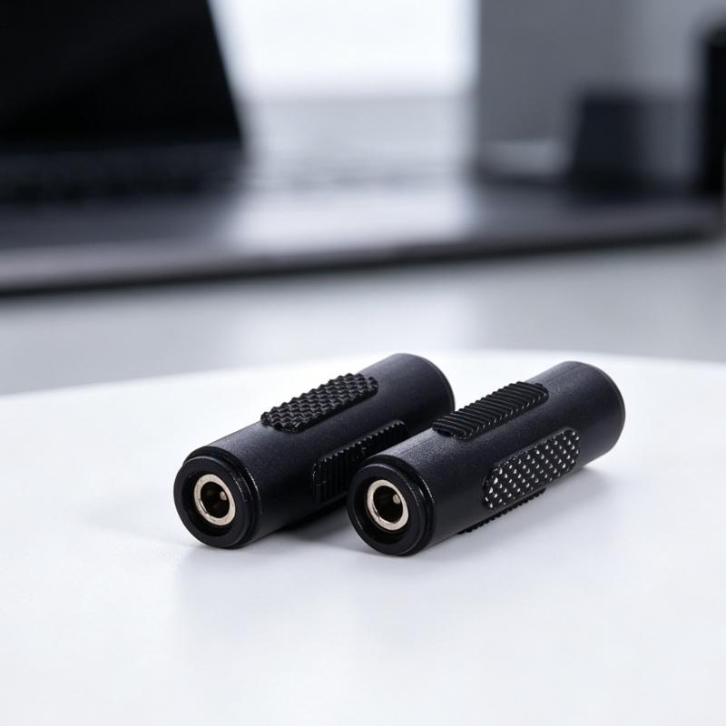 2Pieces 3.5X1.35Mm Female To Female Adapter Small Connector for CCTV Camera LED Light Routers Speaker Power Cord