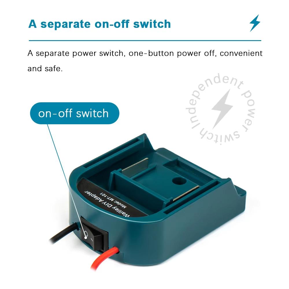External Battery Adapter Converter for MT Makita 14V/18V Battery DIY Power Tool Box Accessories Kit Electric Extension Newest