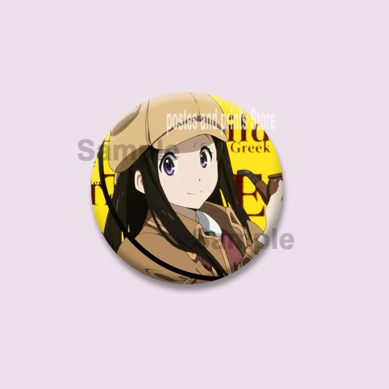 Cute Anime Hyouka Enamel Pins Clothing Bag Hat Jewelry Accessories Cartoon Round Brooch Eru Chitanda Animation Badge Toys Gifts