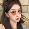Internet Celebrity Tortoiseshell Tea Frame Color-changing Glasses Can Be Equipped with Degree Flat Glasses High Value Plain Myopia Glasses