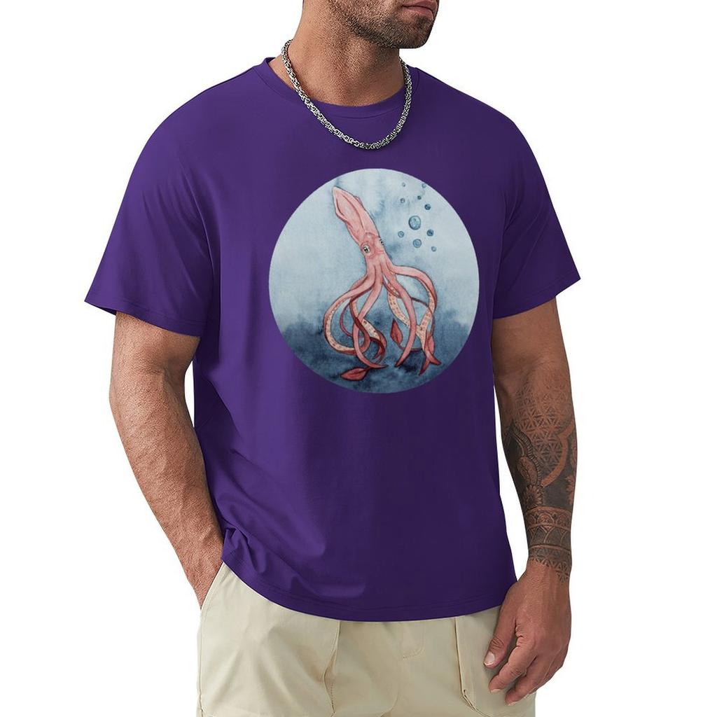 giant squid T-Shirt man t shirt oversized t shirt plus sizes t shirts for men graphic