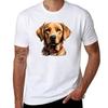 Labrador dog TShirt Fashion Print Casual Short Sleeve