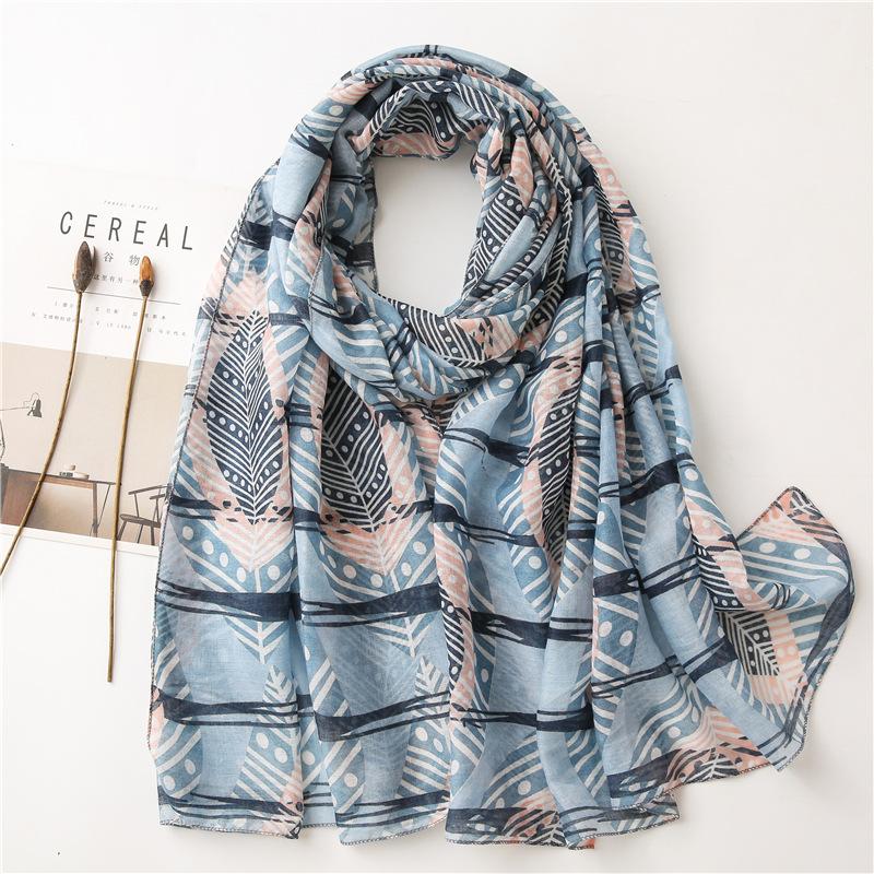 

New Fashion Print Summer Women cotton Scarf Polka Dot Beach Hijab Shawls and Wraps Female Foulard Echarpe Designer Bandana ONE SIZE
