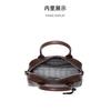 Genuine Leather Women's Bag New Bowling Cross-border Crystal Vegetable Tanned Cowhide Boston All-match Portable Cross-body