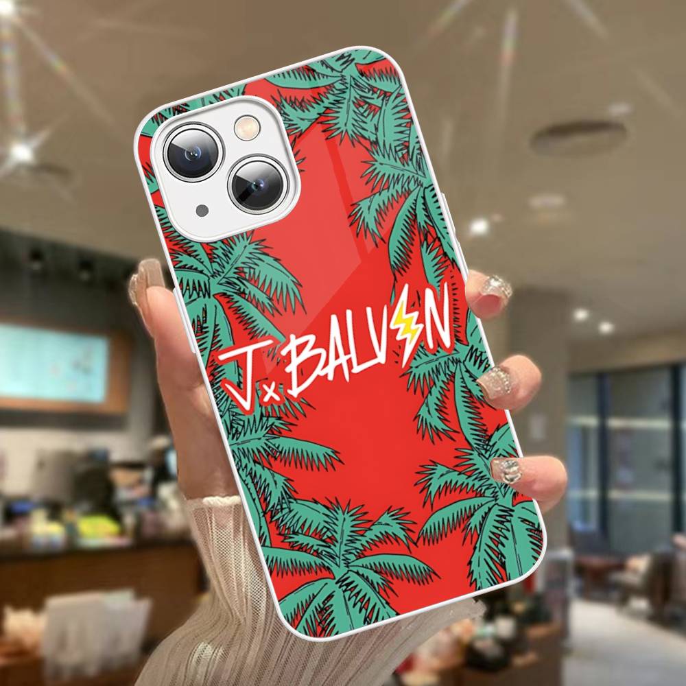 Vintage Beliebter J-J B-Balvin Sänger Für IPhone 14 13 12 Mini 11 Pro XS Max X XR 14 Plus Gehärtetes Glas Cover