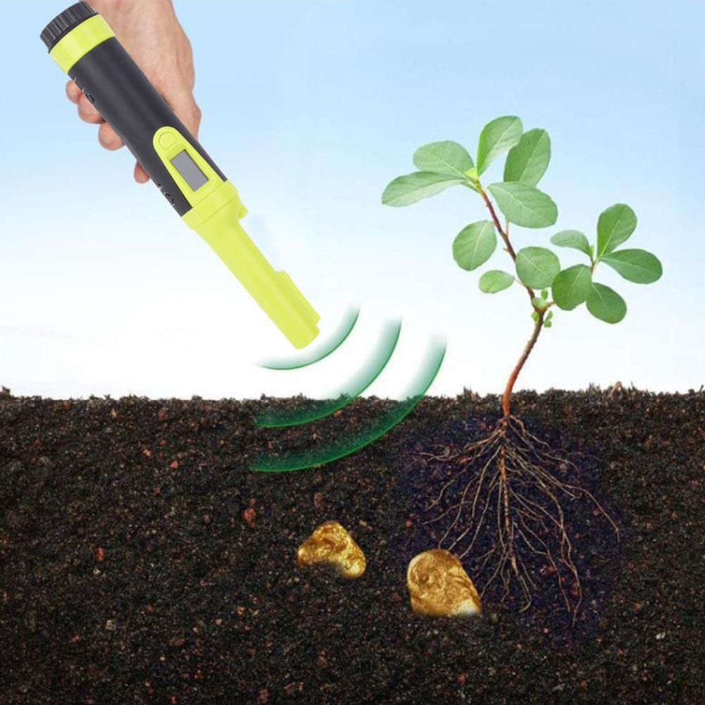 HS10 Metalldetektor IP68 Wasserdicht Handheld LCD Tester Positionierungsleiste OrangeGrünGrün