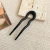 Resin Hairpin U-Shaped Hair Bun Elegant Hair Styling Tools  for Women Girls