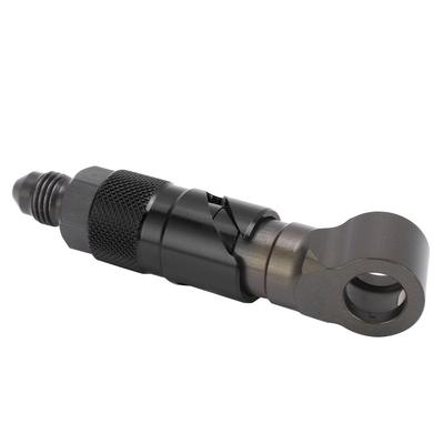 Brake Line Quick Release Connect Adapter Fitting Curved Universal for Oil Fuel Fluid HoseBlack