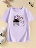 Y2K Cute Cat Graphic Kids Tshirts Summer Short Sleeve Tees Cartoon Animal Boys Girls Clothes Kawaii Kitten Tops Tshirt
