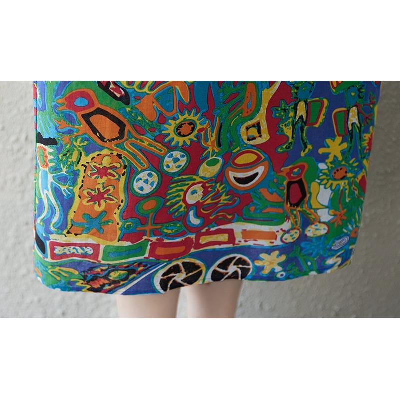 DIMANAF New 2025 Plus Size Summer Dress Printing Women Basic Casual Short Sleeve Dress Loose Long Dress