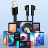 Flexible Angled 2 In 1 USB To USB C Split Charging Cable 5A Fast Charge Cord  For Efficient Power Delivery