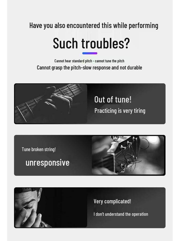 Universal Guitar & Violin Tuner and Metronome - Musical Instrument Accessory