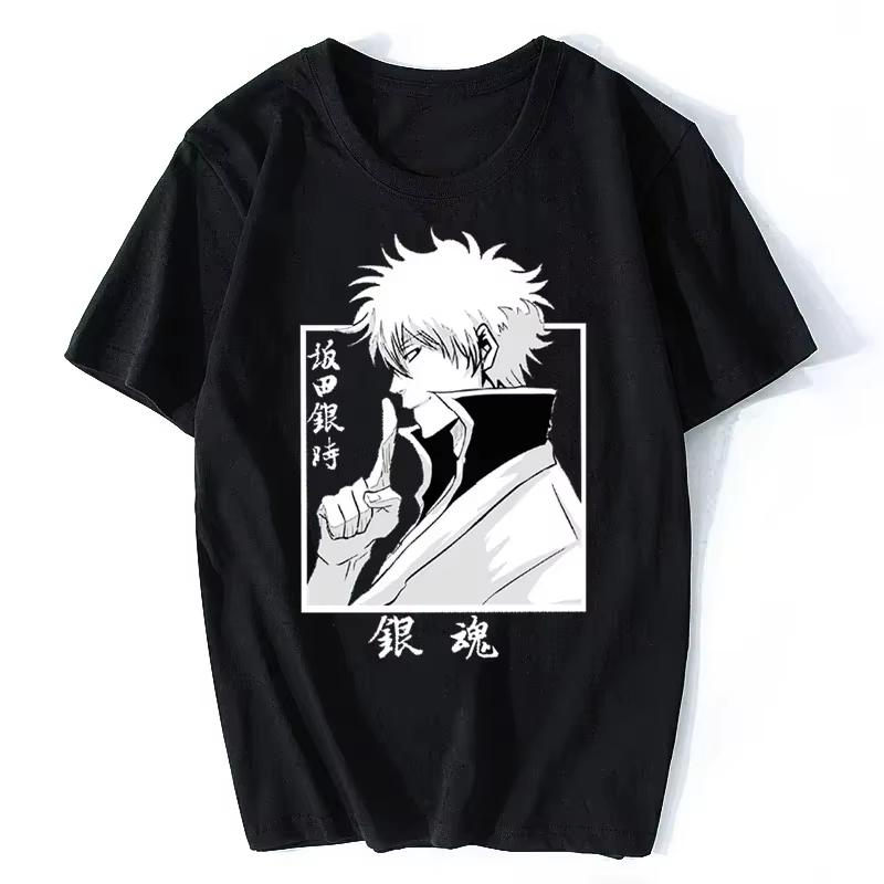 

Fashion Gintama Sakata Gintoki Cool Women s Printed Women s T-Shirt Anime T-Shirt Hip Hop Street T-Shirt Harajuku Streetwear M