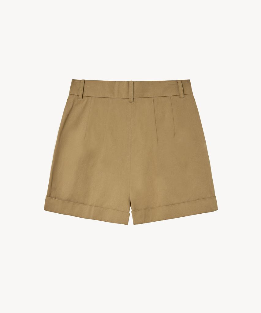 LADY VOLUME Form Roll-Up Shorts (Brown)