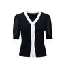 ELLASSAY Women's V-Neck Knitted Sweater