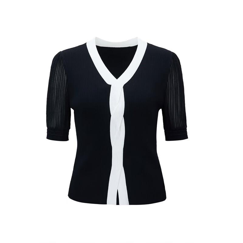 ELLASSAY Women's V-Neck Knitted Sweater
