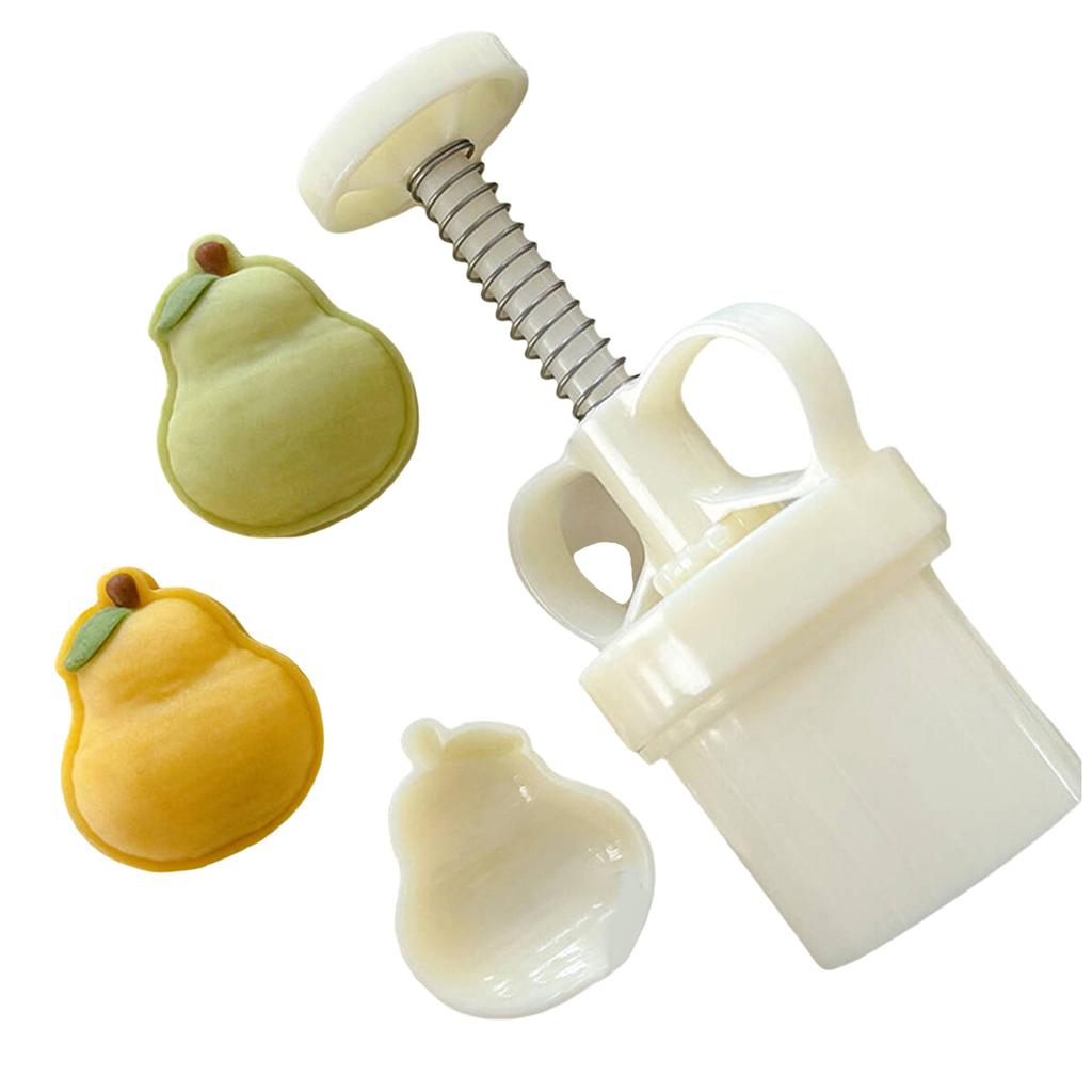 Cookie Stamps Pear Shape Mooncake Molds Hand Pressure MoonCake Maker DIY Bakings Tool for MidAutumn Festival