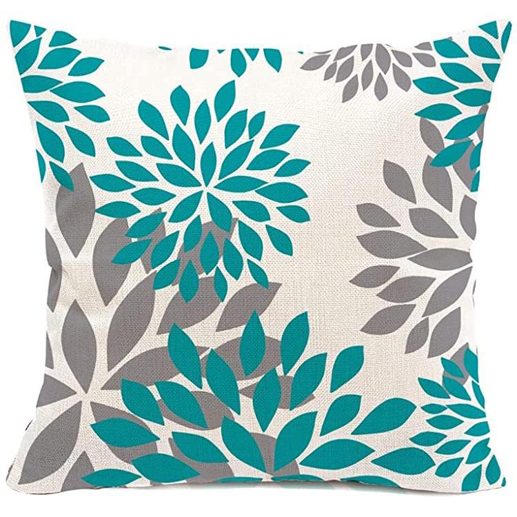 Striped Pillowcase Home Decoration Linen Pillow Cushion Waist Mat Sofa Pillowcase Geometric Abstract