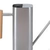 0.8L Stainless Steel Watering Can with Long Spout Gardening Kettle for House Plants Wooden Handle