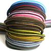 1 Pair 18 Colors Striped Double Color Shoe laces Round Outdoor Sneakers Shoelaces Cotton Boots Shoelace 70CM 90CM 120CM 150CM
