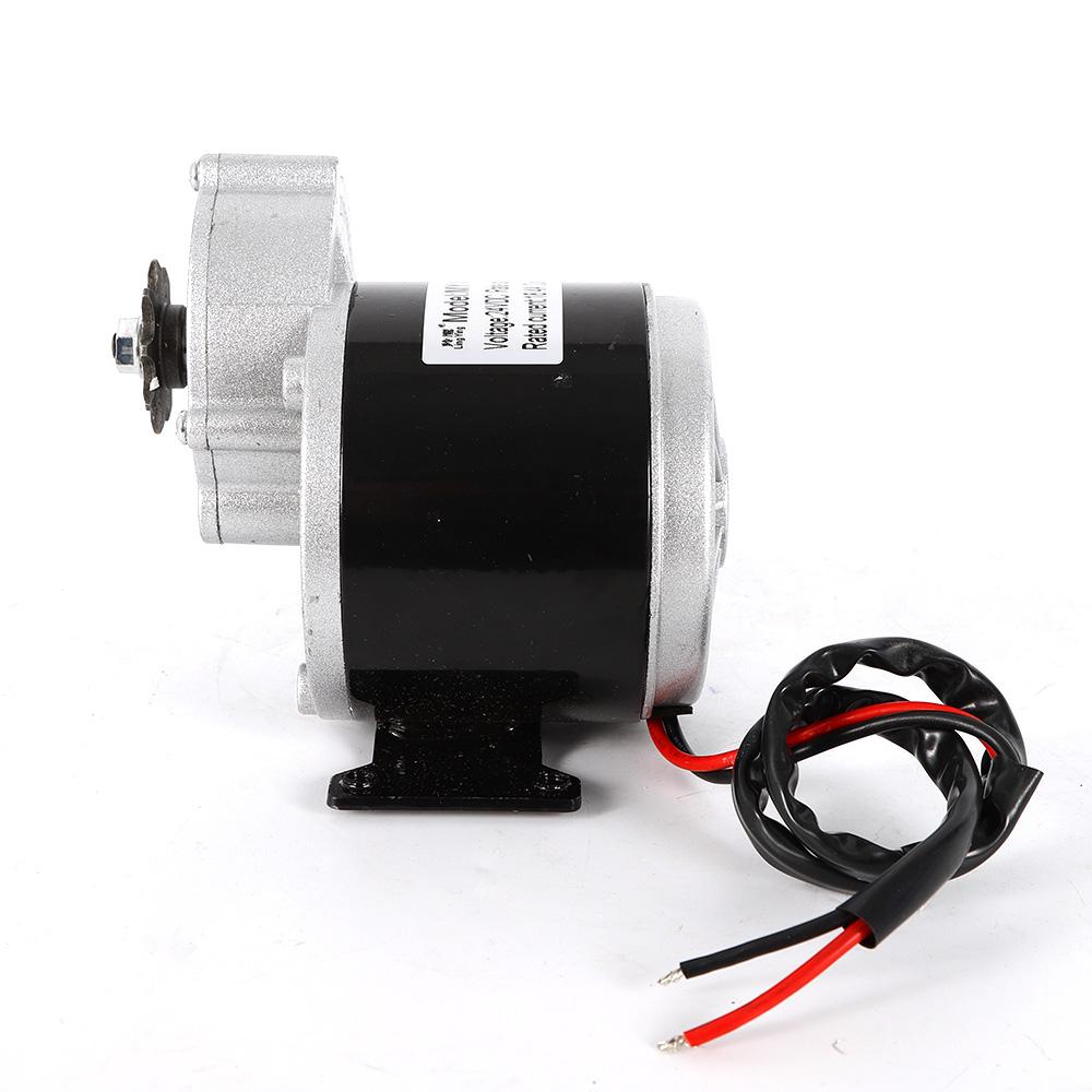 High Torque 24V 350W Electric Vehicle Geared Motor, 300 RPM, Copper Coil, Iron Housing, Durable for E-Bike & Scooter Upgrades