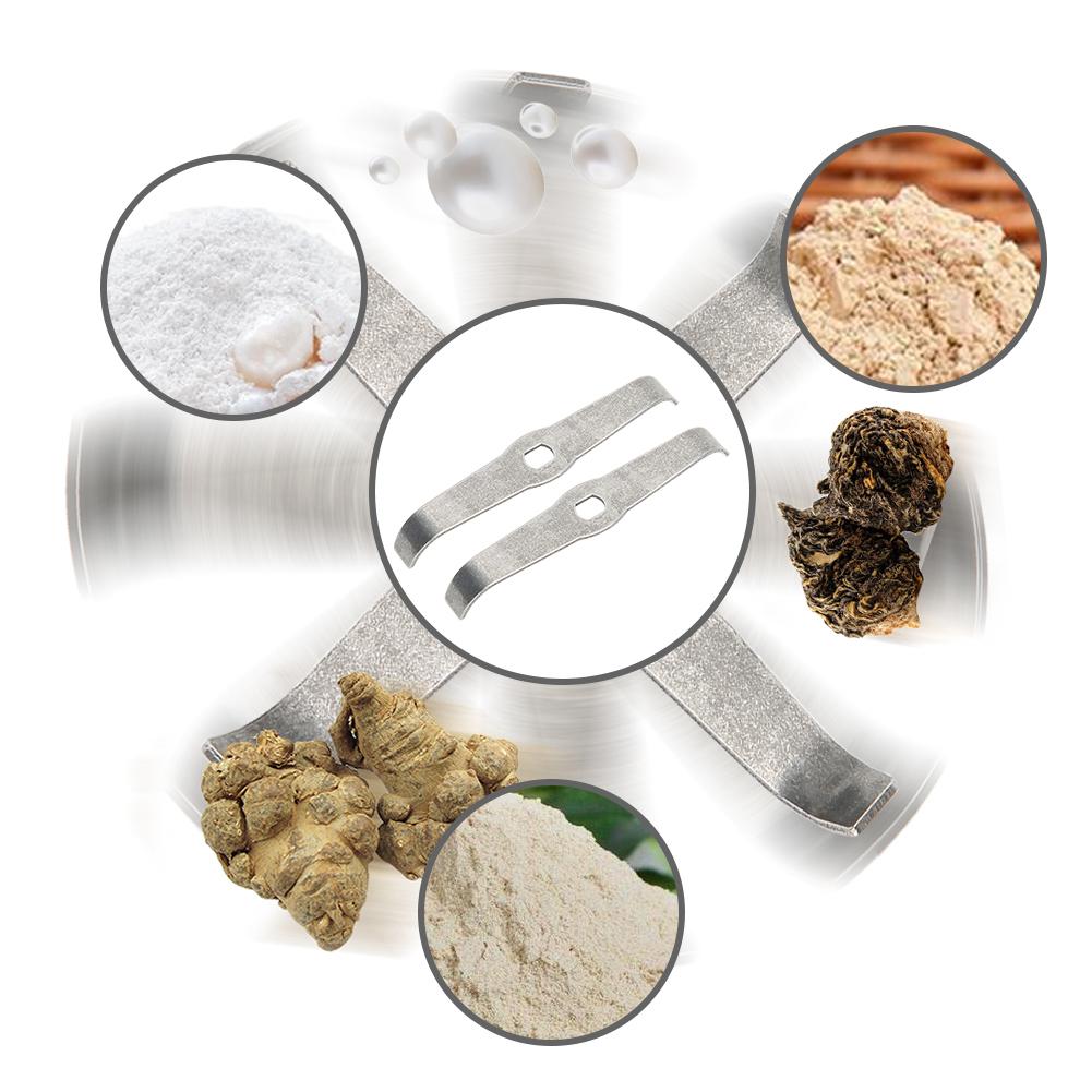 2Pcs Grinder Knife Blade Replace Tip Traditional Chinese Medicine Laboratory Pulverizer Machine