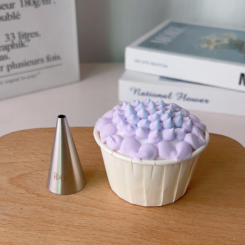 1A 12mm Heart-Shaped Writing Piping Tip for Cream Puffs and Cakes, 304 Stainless Steel